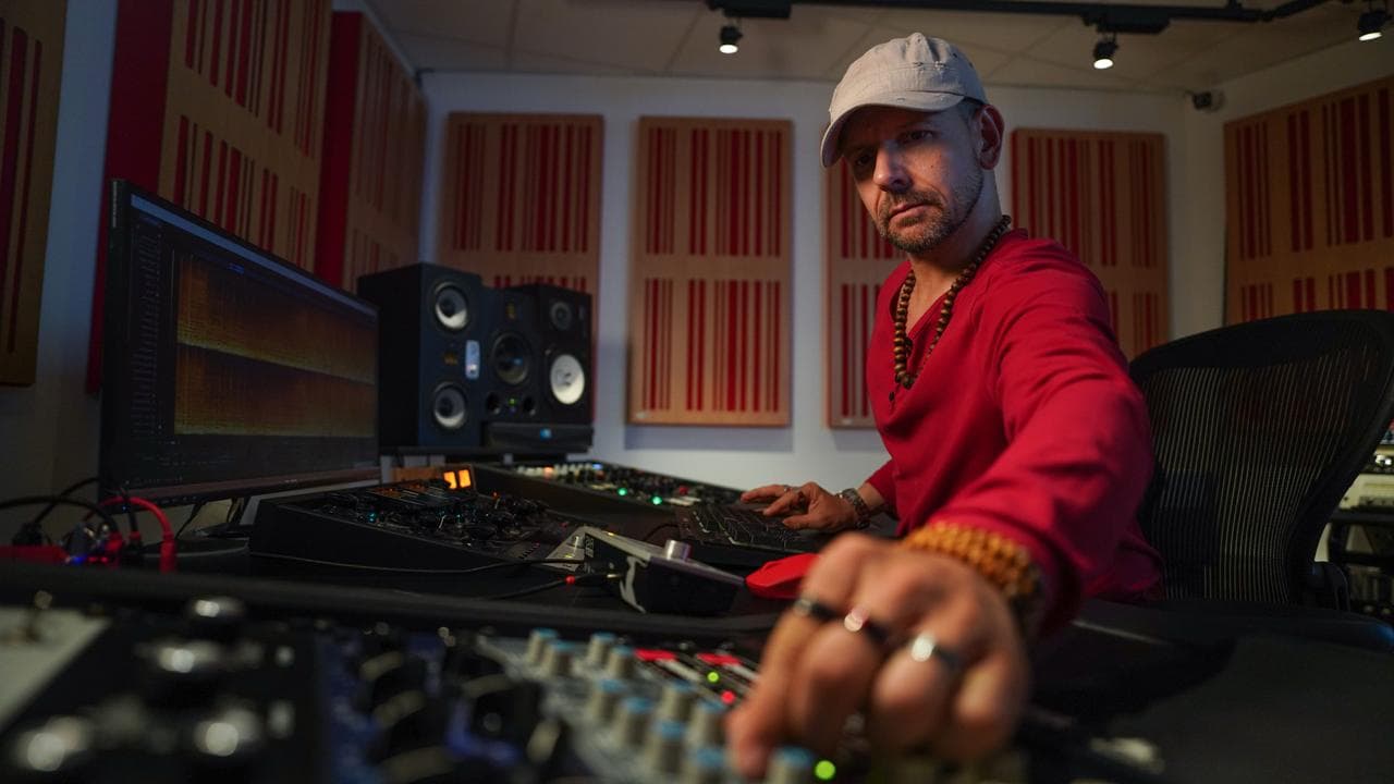Claudio Passavanti in the studio