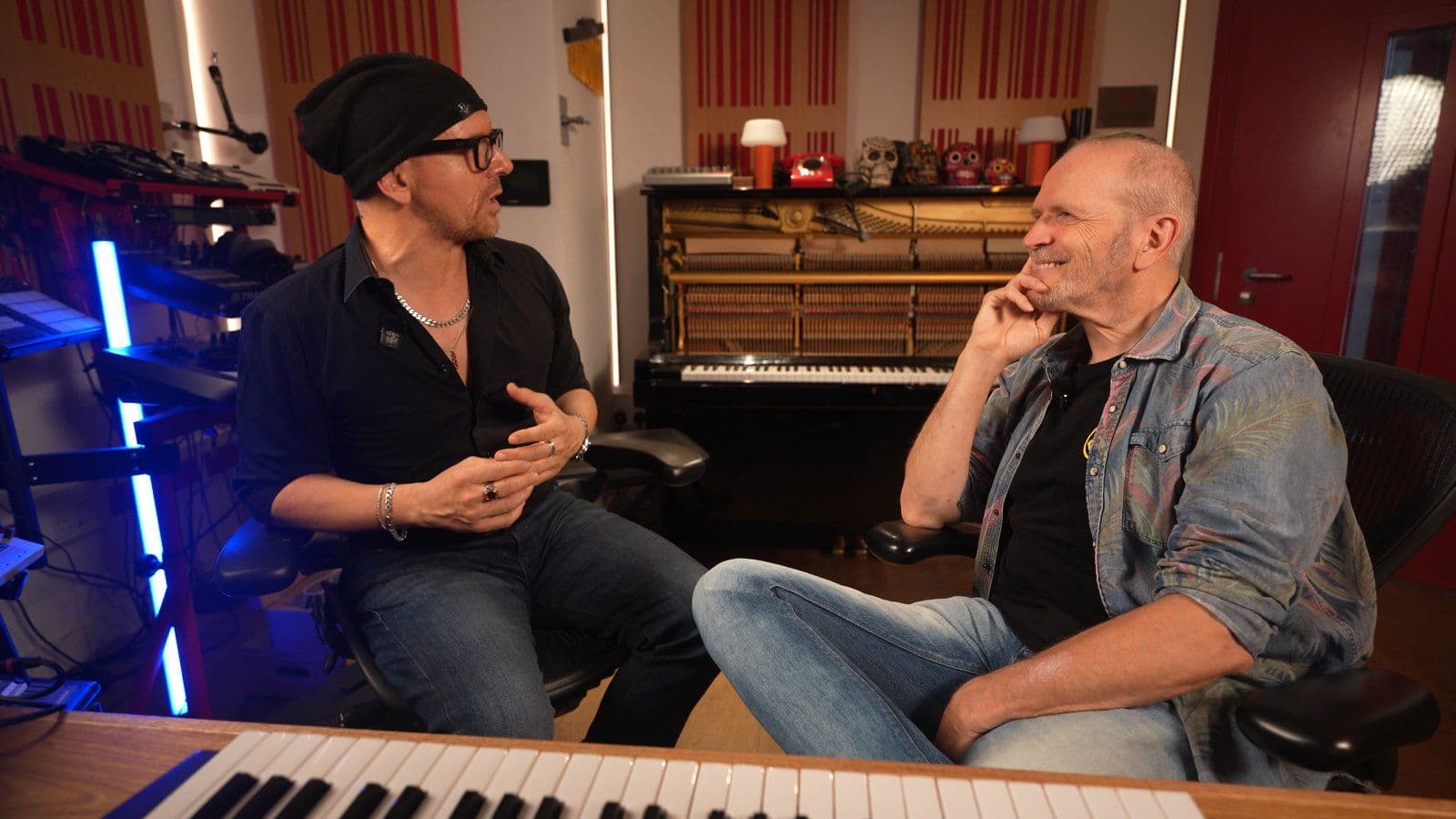 Claudio and Jam El Mar of Jam & Spoon in conversation in the Doctor Mix studio